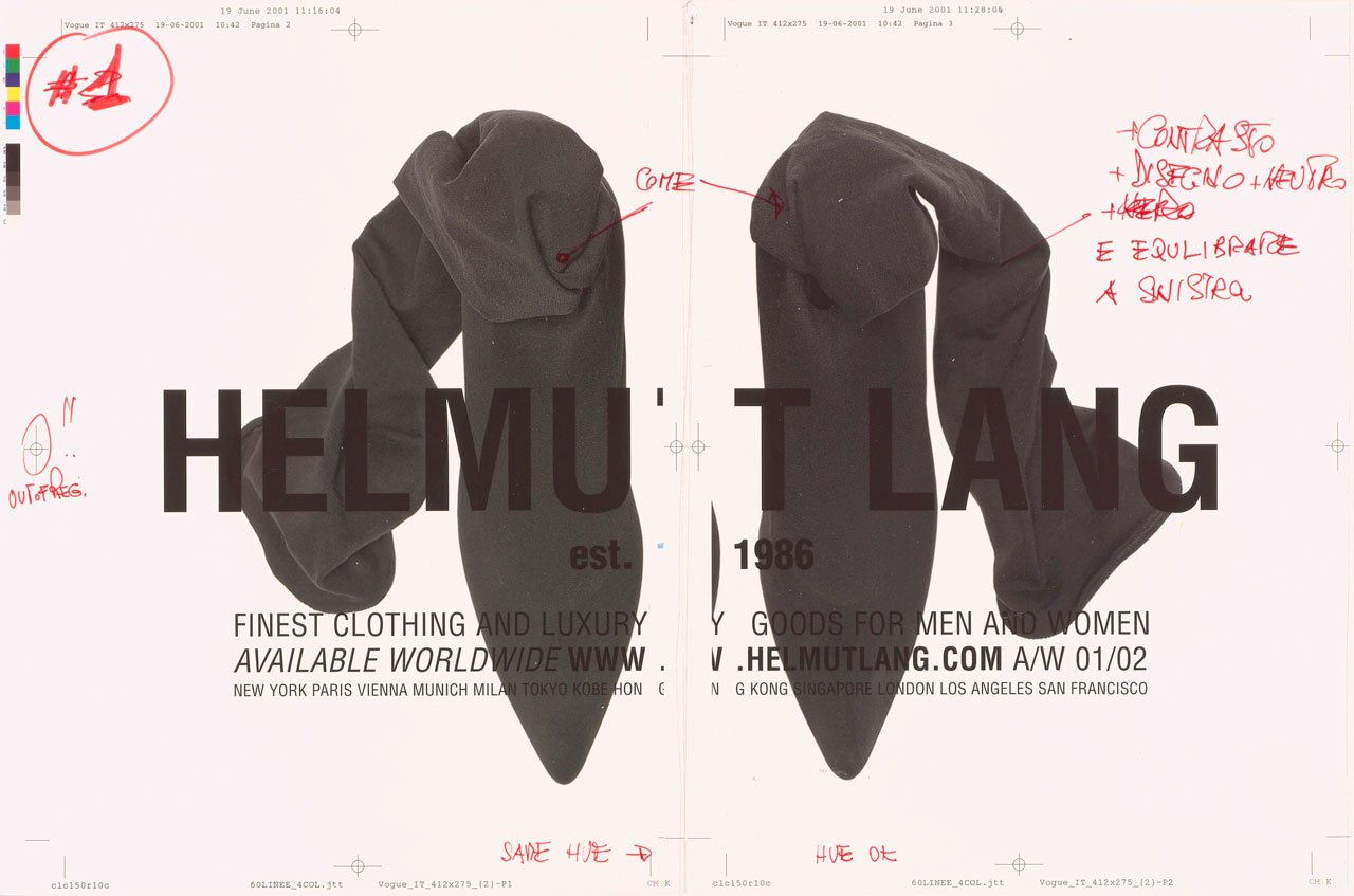 PRESENTATION: Helmut Lang-Séance De Travail 1986–2005