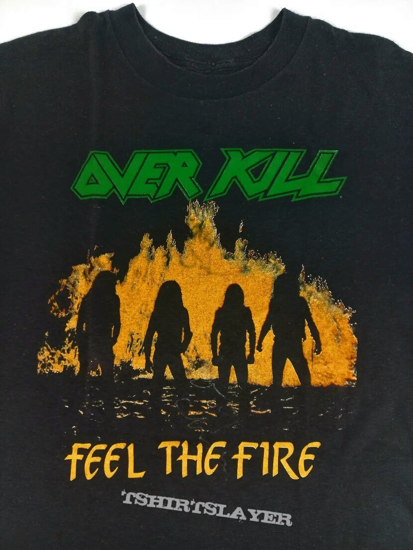 Overkill - Feel The Fire tour 1986 t-shirt | TShirtSlayer TShirt