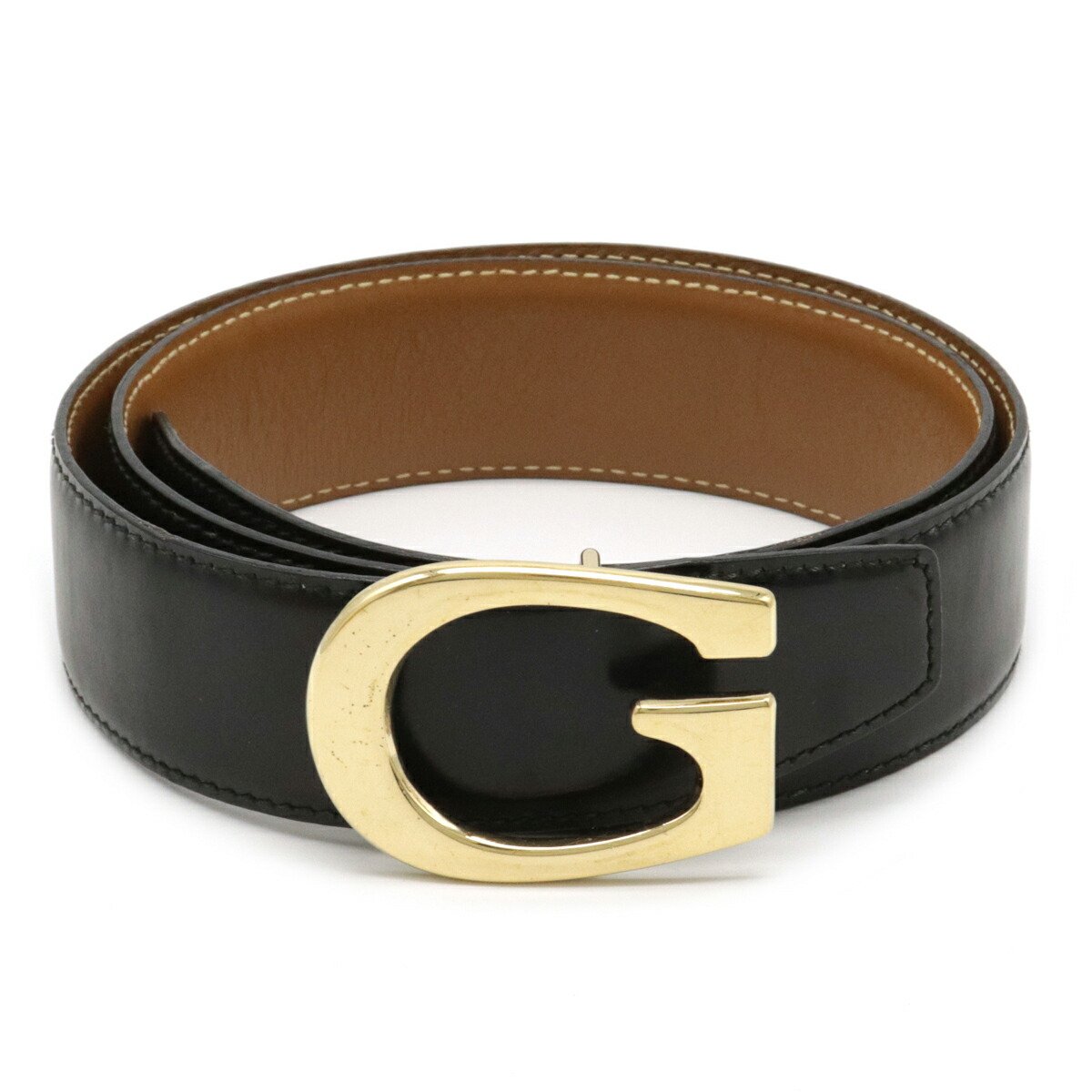 楽天市場】GUCCI グッチ Gバックル レディースベルト レザー 黒