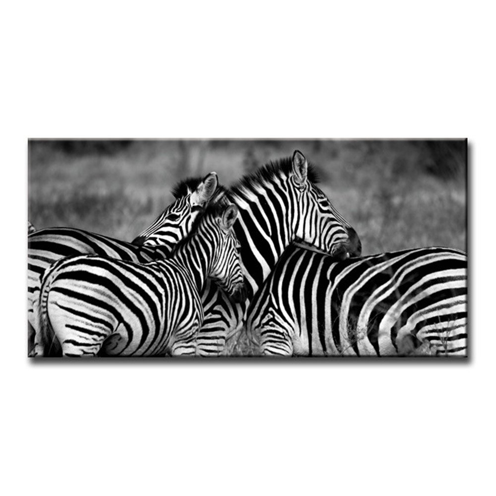 楽天市場】アートパネル ZEBRA W100cm H50cm シンプル 横長 絵