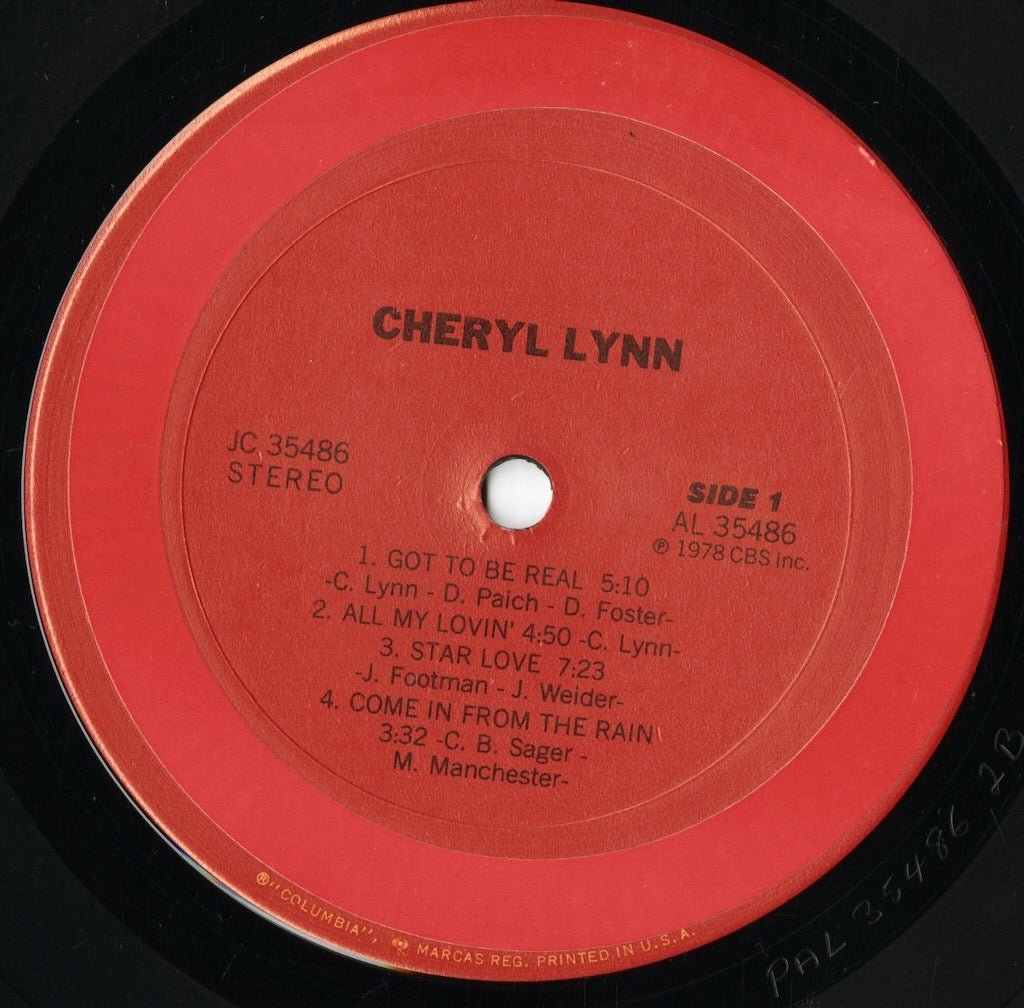Cheryl Lynn - S.T. LP 1978 US Columbia Got To Be Real ディスコ