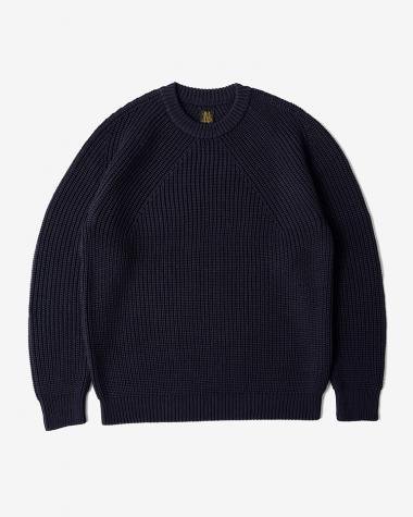 SIGNATURE CREW NECK / IVORY × BLACK | BATONER (MEN)(バトナー