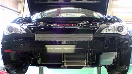 OIL COOLER KIT BLACK：BRZ