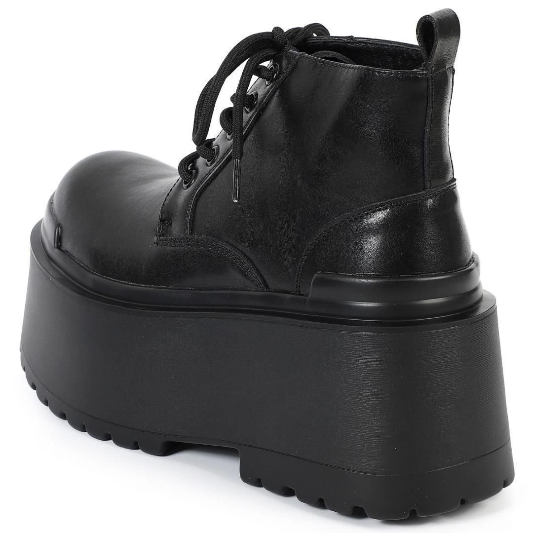 13cm身長UPメンズシークレットブーツシューズ厚底靴レザーコスプレ