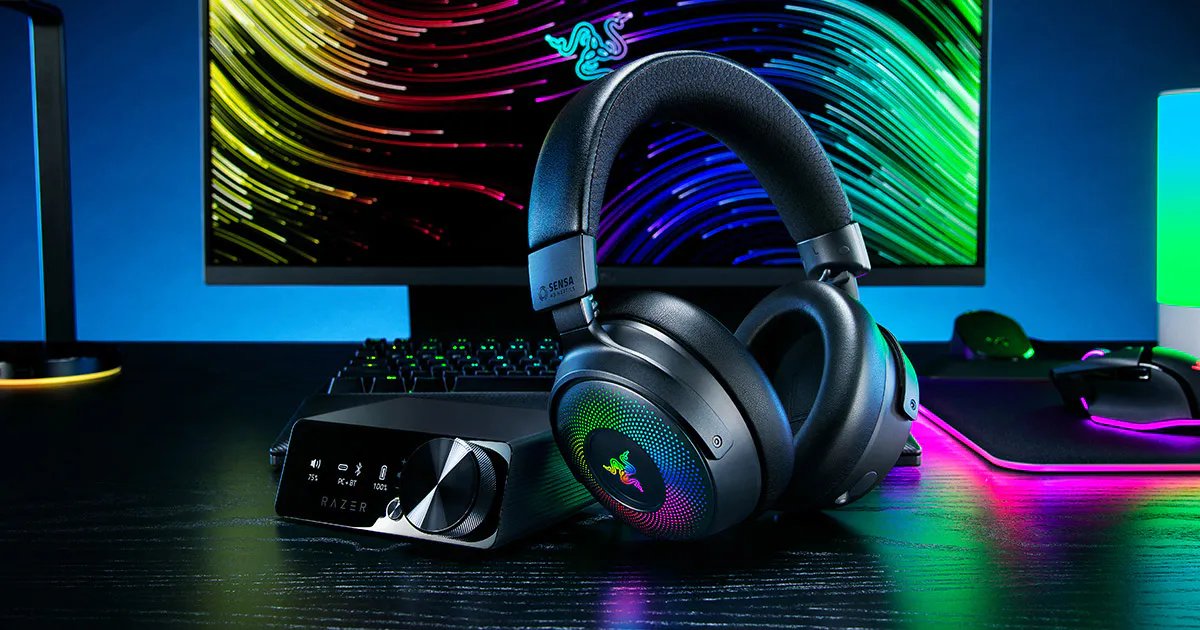 Razer Kraken V4 Pro Wireless RGB Gaming Headset with OLED Control