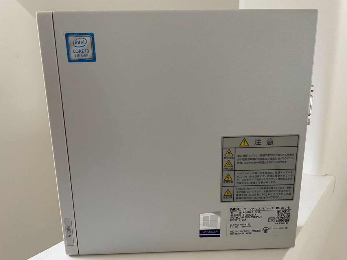 NEC MC-5 Core i3 9100T SSD 512GB Win11 ① NEC MC-5 Core i3 9100T