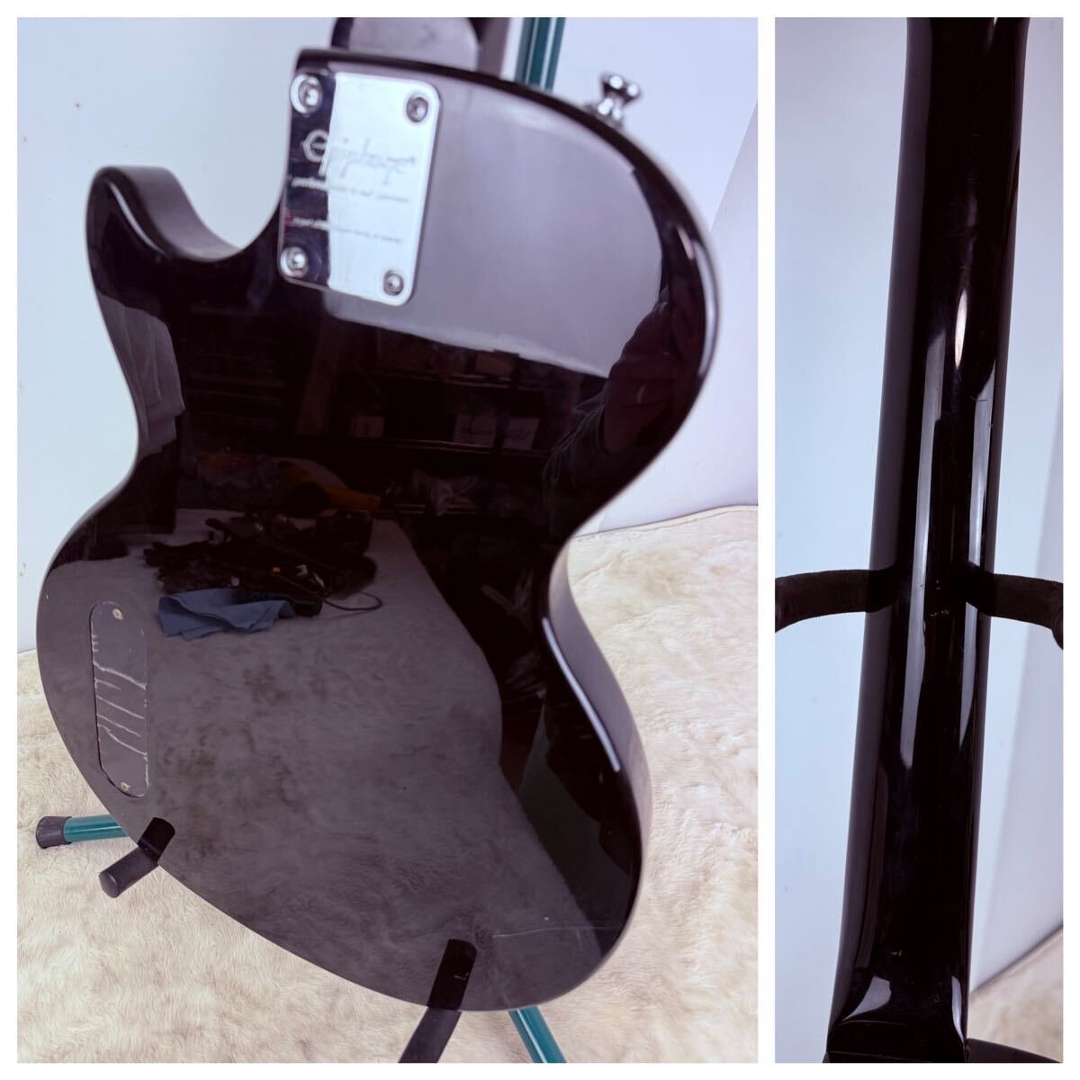 音出しOK♪ Epiphone エピフォンLES PAUL Juniorブラック