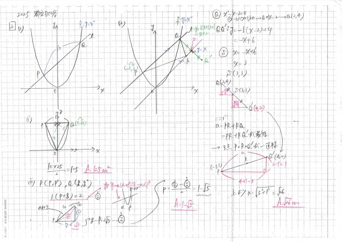 今だけセール 約3割引 塾講師のオリジナル 数学 解説(全問動画付) 都立