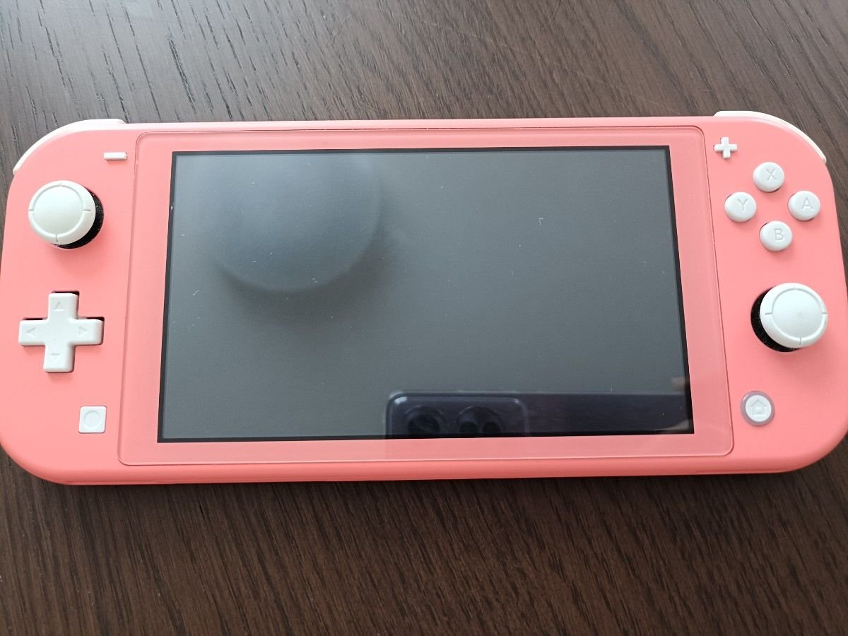 美品】Switch Lite コーラルピンク カバー&マイクロSD付き 極美品