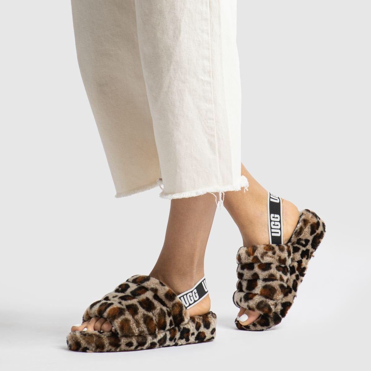 2019年 完売 貴重 UGG / FLUFF YEAH SLIDE LEOPARD 25cm 未使用新品