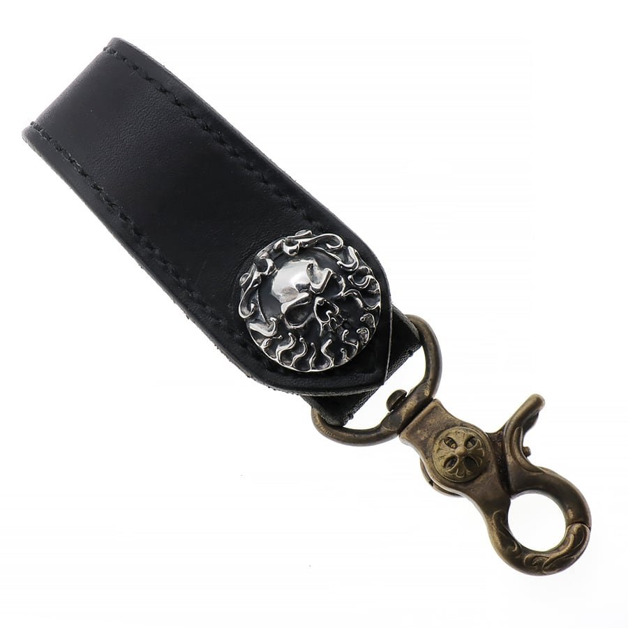 コンチョ シルバー925 スカル Skull ドクロ 銀 直径 約24.5mm レザー