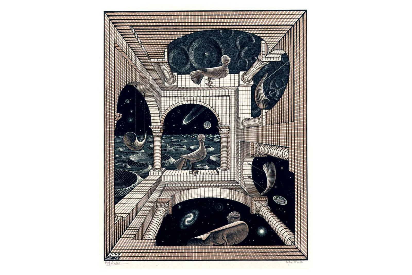 エッシャーにダリ、福田繁雄。 夢幻の世界を描いた「だまし絵」が諸橋