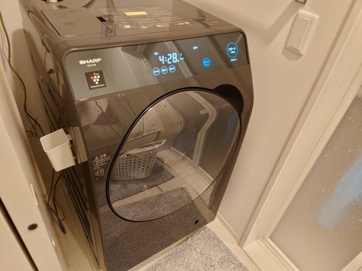 シャープのドラム式洗濯機ES-K10Bレビュー - WAWON's blog