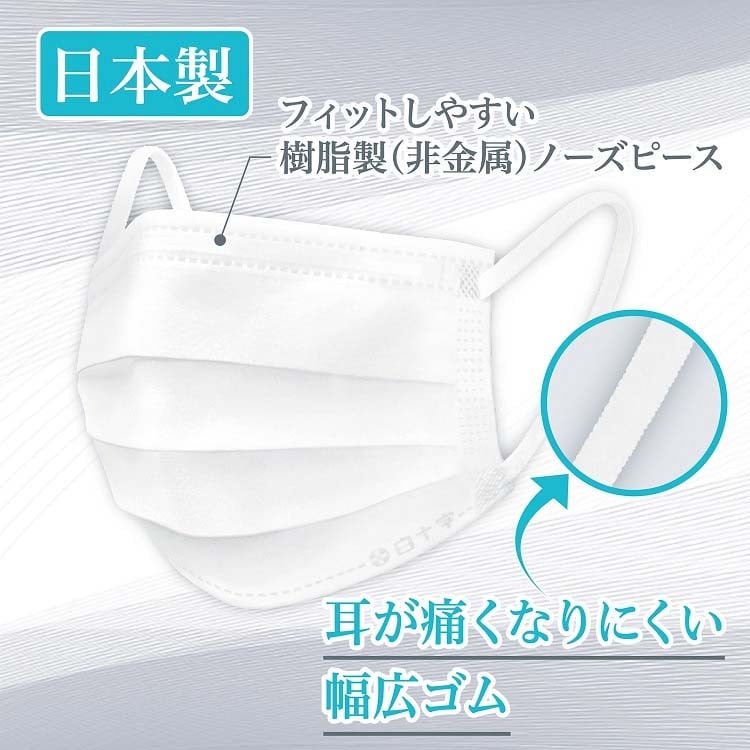 dショッピング |白十字 日本製 サージカルマスクプレミアム ふつう