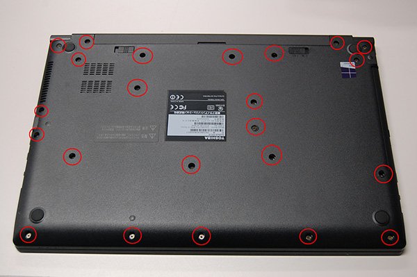 動画あり 東芝ノートPC HDD換装の手順 法人モデル dynabook B55/B