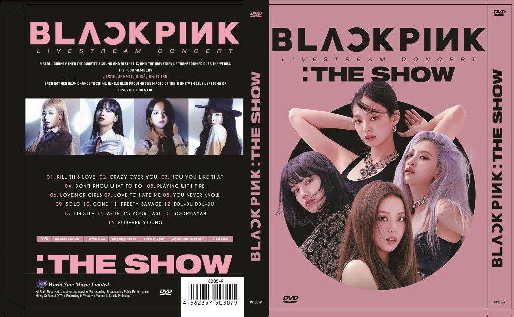 DVD Blackpink 2021 [The Show] LiveStream Concert (Malaysia Edition