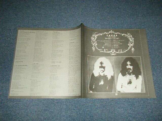 FRANK ZAPPA Japan 1976 P-10266W NM LP ZOOT ALLURES | eBay