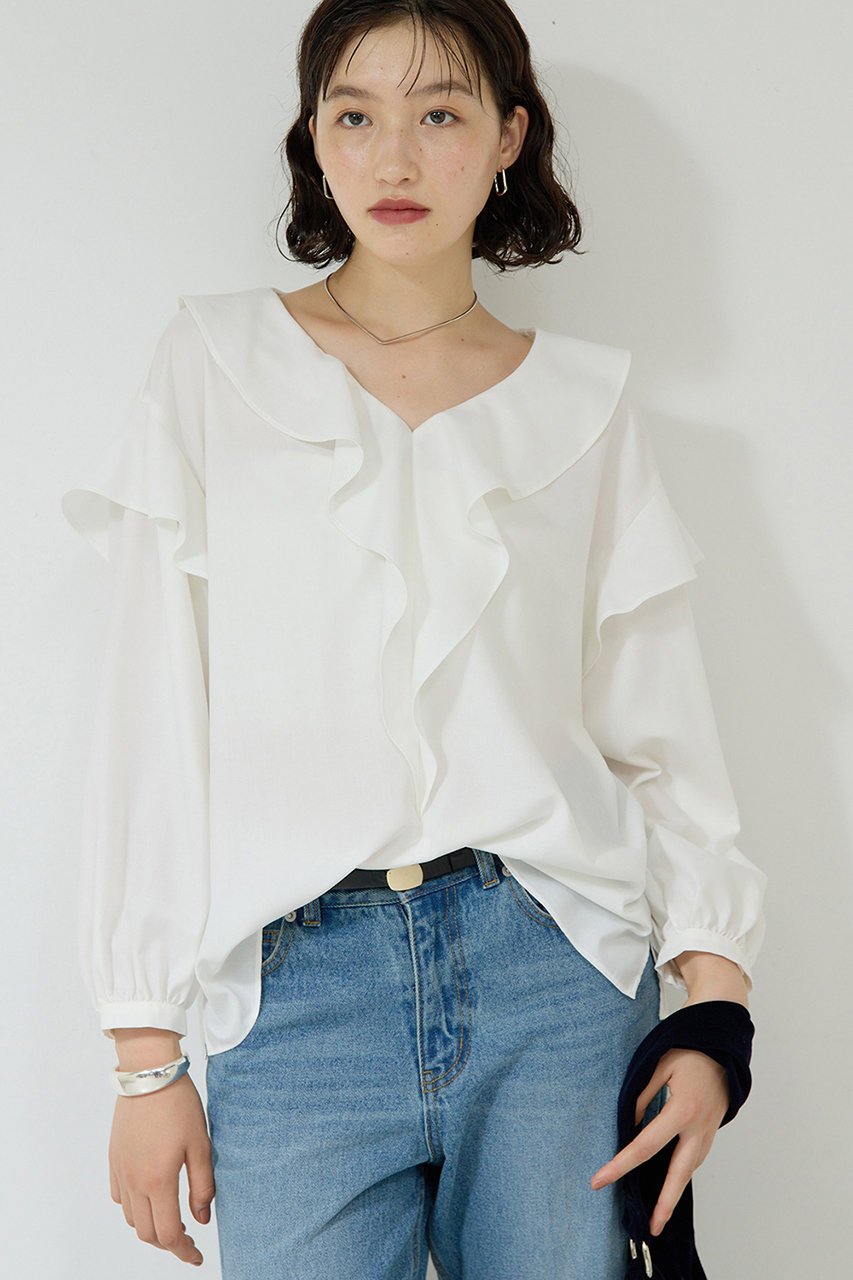 GALLARDAGALANTE(ガリャルダガランテ)｜ラッフルフリルブラウス