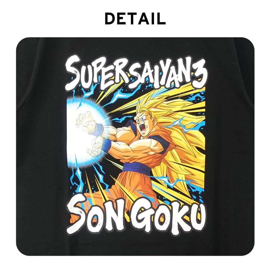 ドラゴンボール Z Tシャツ 悟空 かめはめ波 半袖 黒 白 ブラック