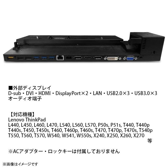 ThinkPad 中古 純正 Lenovo Thinkpad 対応 Pro Dock 40A2 ドッキング