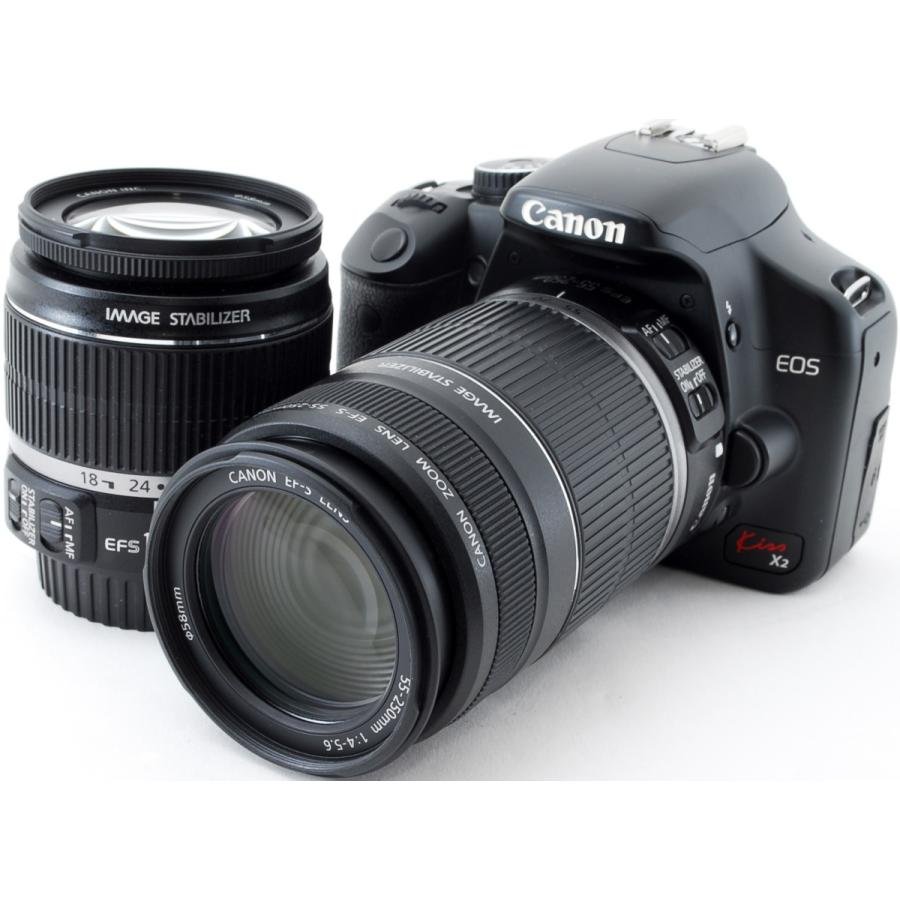 EOS Kiss X2 キヤノン デジタル一眼 CANON ダブルズームキット 中古