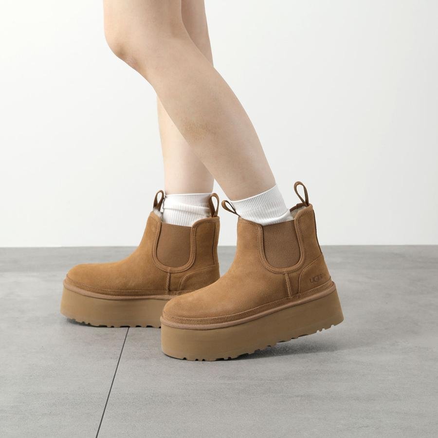 UGG（アグ） ムートンブーツ Neumel Platform Chelsea ニューメル