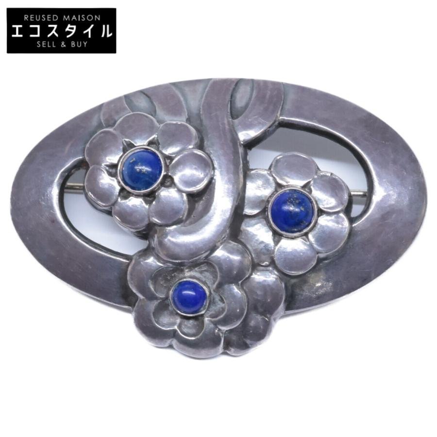 GEORG JENSEN ジョージジェンセン SV925 28 ラピスラズリ フラワー
