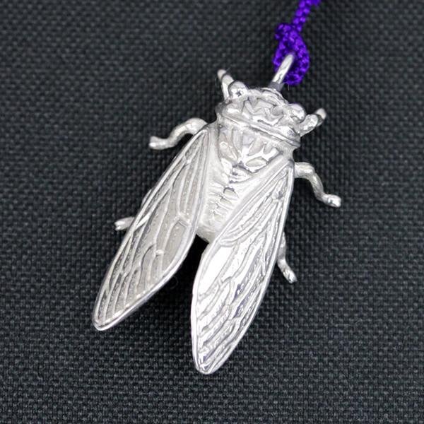 根付（銀製）蝉・蜩 せみ・ひぐらし : 京都工芸舎 Yahoo!店 - 通販