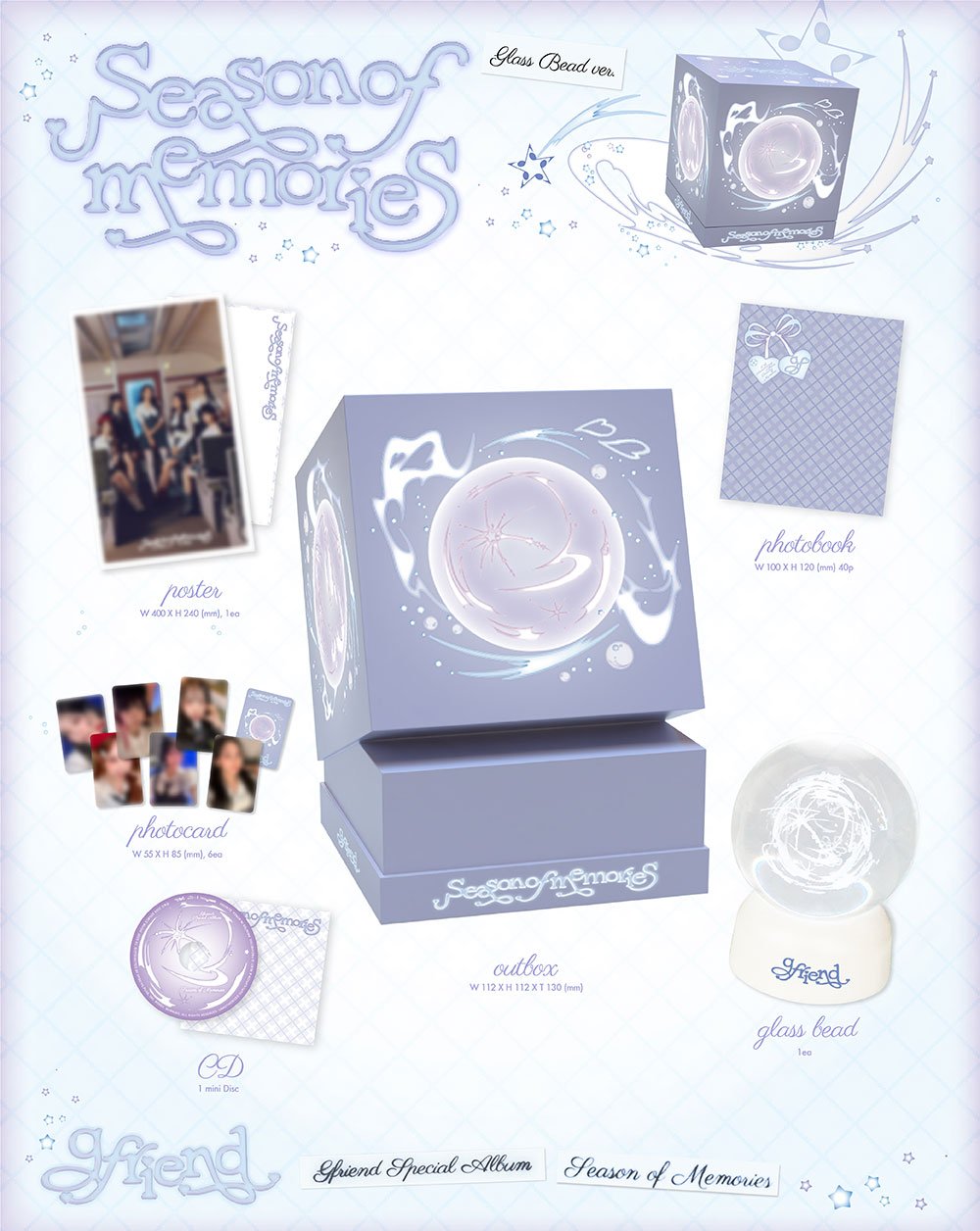 GFRIEND - Season of Memories [Special Album - Glass Bead Ver.] - K