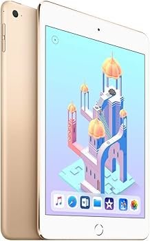 Apple iPad Mini 4 (128GB, Wi-Fi + Cellular, Gold): Tablets: Amazon