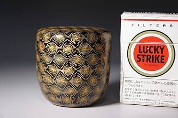 Amazon.co.jp: 真贋保証□前志芸男 作□ 輪島塗 棗 沈金唐松文様 大棗
