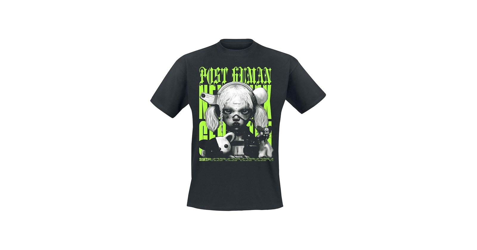 Amazon.com: Bring Me The Horizon T Shirt Green Nex Gen Logo