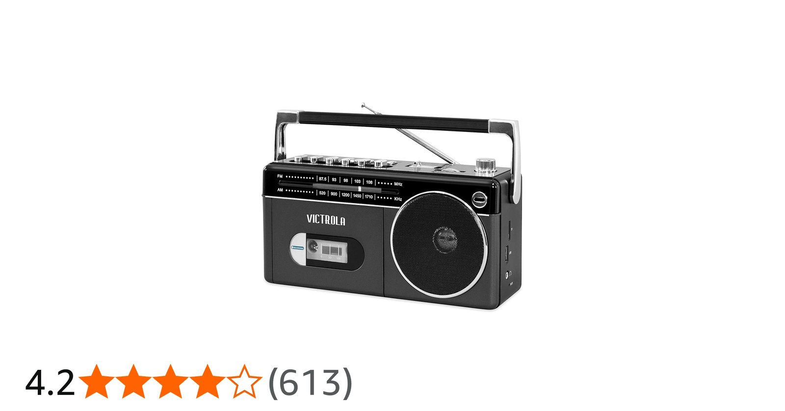 Amazon.co.jp: Victrola Mini Bluetooth ブームボックス カセット