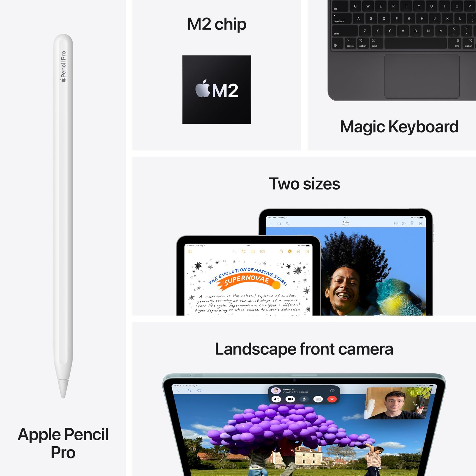 Amazon.com : Apple 2024 iPad Air, 13-inch, Wi-Fi, 128GB - Space