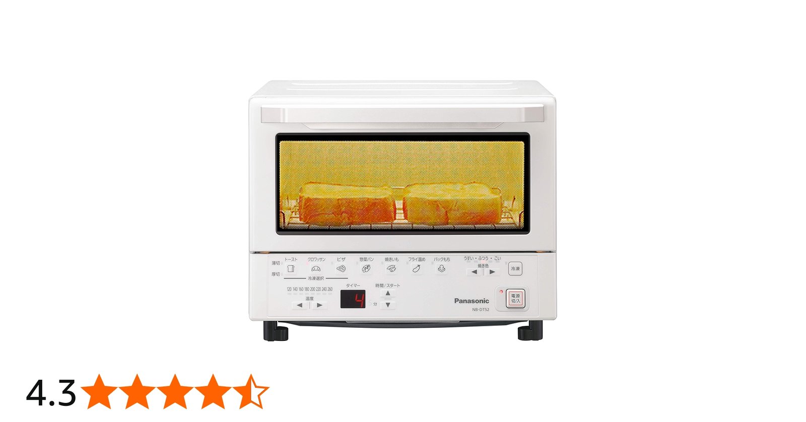 Amazon | パナソニック コンパクトオーブン トースト焼き加減自動調整