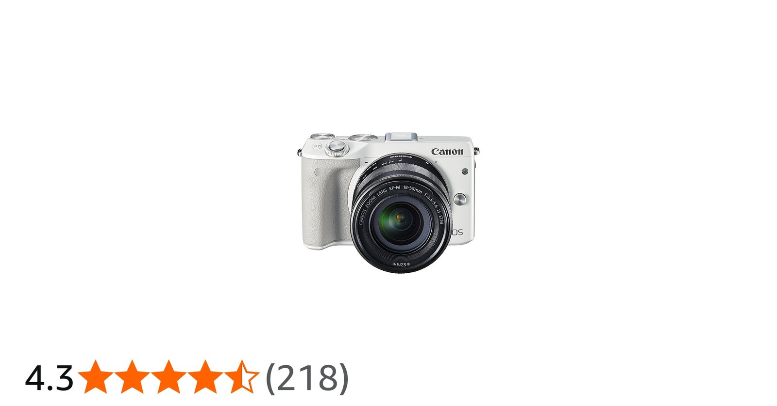 Amazon Canada: Canon EOS M3 18-55 White Mirrorless Camera Kit with