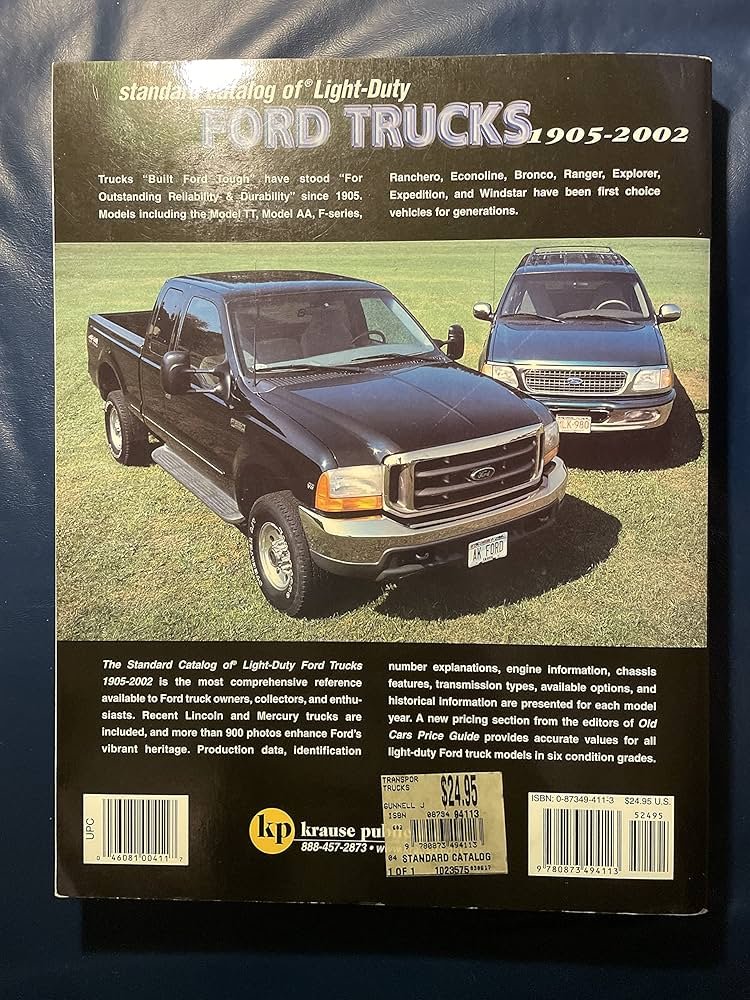 Standard Catalog of Light-Duty Ford Trucks 1905-2002: Gunnell