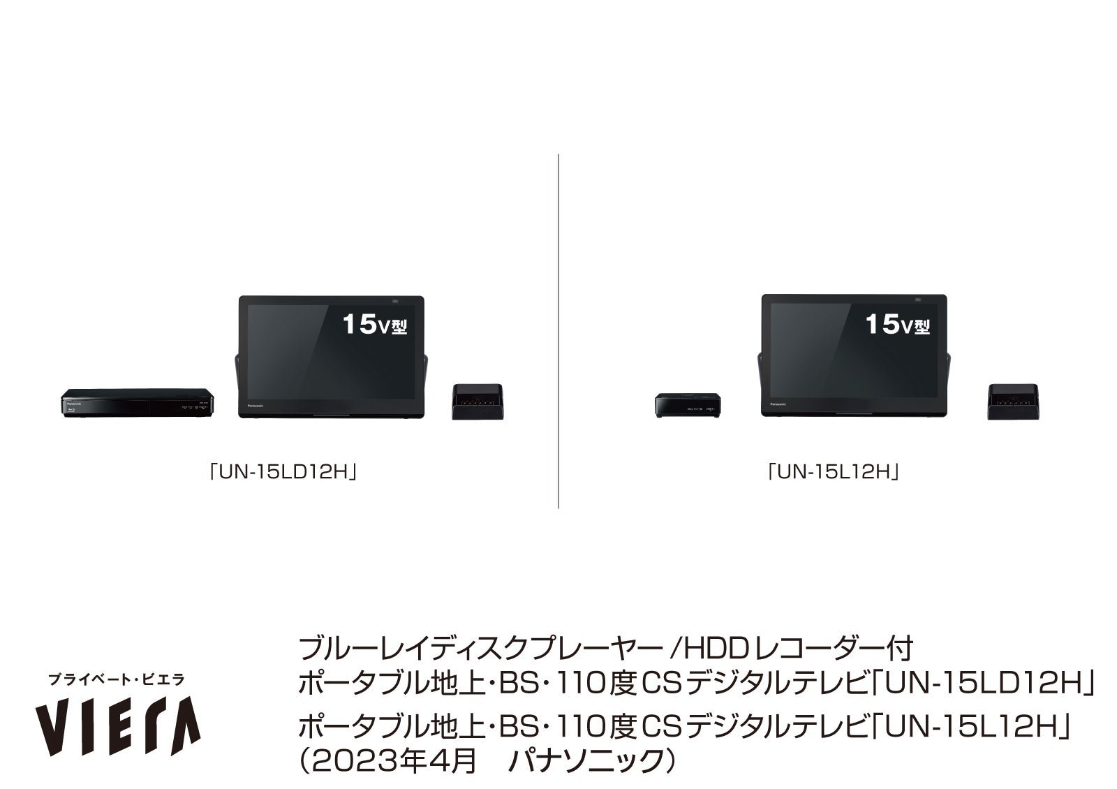 ポータブルテレビ「プライベート・ビエラ」新製品UN-15LD12H／UN