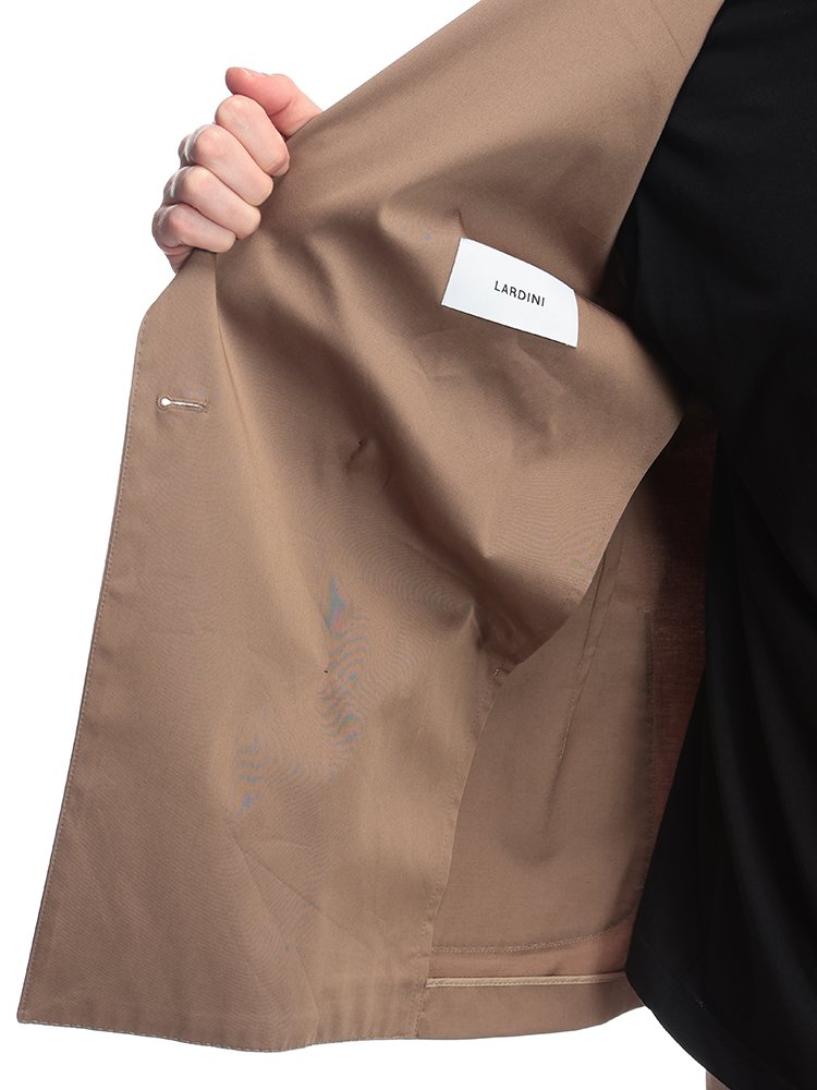 LARDINI (ラルディーニ) コットンサテン ストレッチ ダブル ジャケット