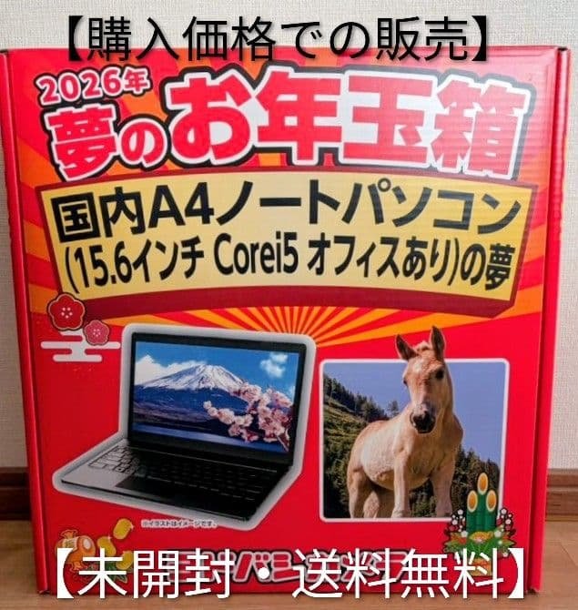 ヨドバシカメラ 2026年 福袋 お年玉箱 国内ノートPC オフィスあり 2026年 ヨドバシ 夢のお年玉箱 海外ノートパソコン オフィスあり