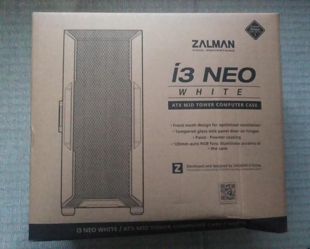 PCケース(自作PC用) i3 NEO WHITE ZALMAN社製、4つのRGBファンを搭載するミドルタワー型PCケース「i3 NEO