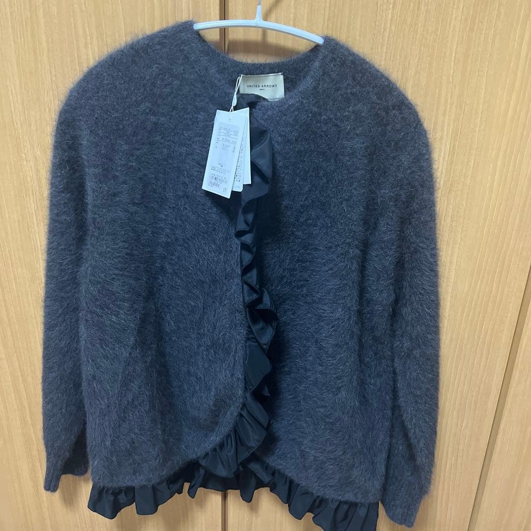 UNITED ARROWS ダークグレー カーディガン FREE UNITED ARROWS（ユナイテッドアローズ） カーディガン ツイン クルー
