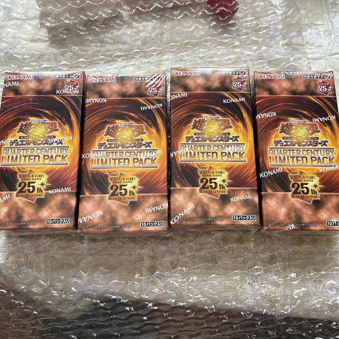 遊戯王 QUARTER CENTURY LIMITED PACK 4BOX 遊戯王】QUARTER CENTURY LIMITED PACKを12BOX開封。カナンは超高い