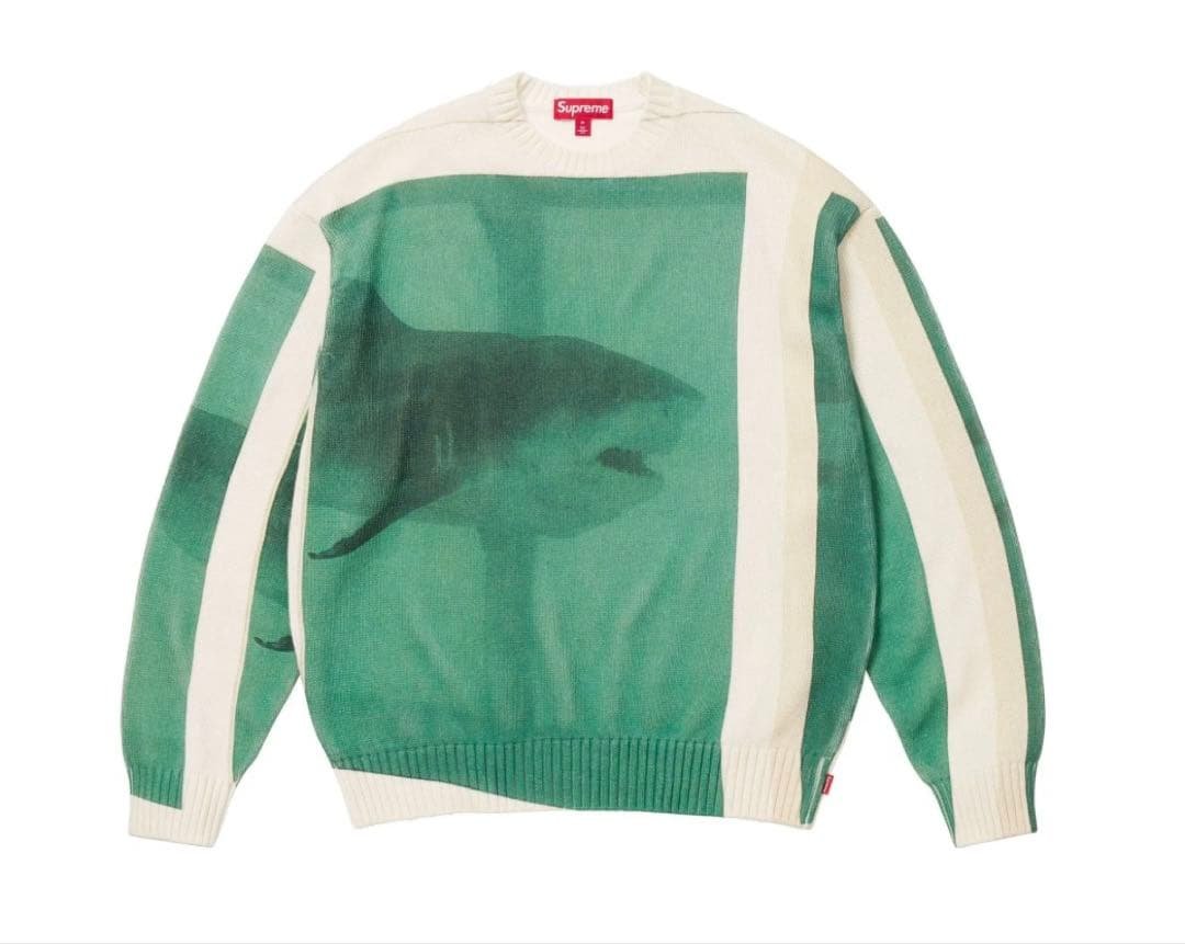 トップス Supreme Damien Hirst Sweater Shark XL Damien Hirst × Supreme Supreme Damien Hirst Shark Sweater Size