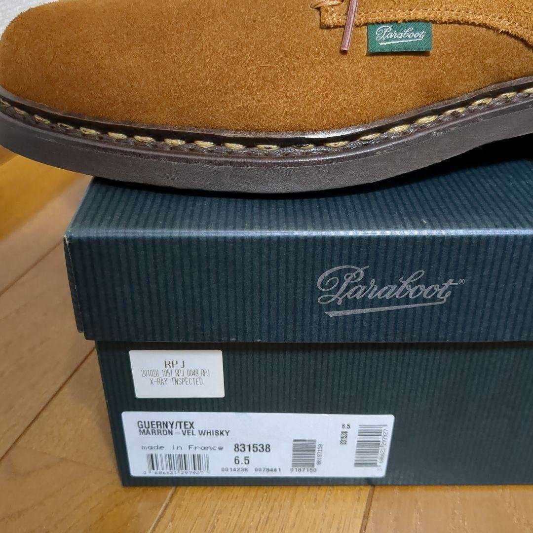 極美品ボーイズマーケット別注パラブーツParaboot/ゲルニー/金茶