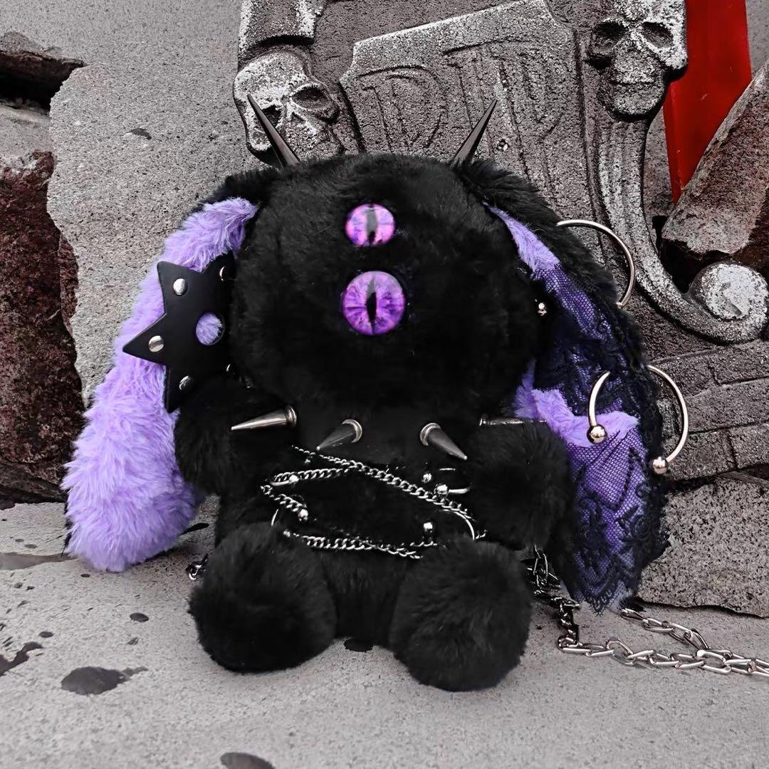 ♡ サブカル系 たれみみひとつめうさぎ ポシェット black ♡ - メルカリ
