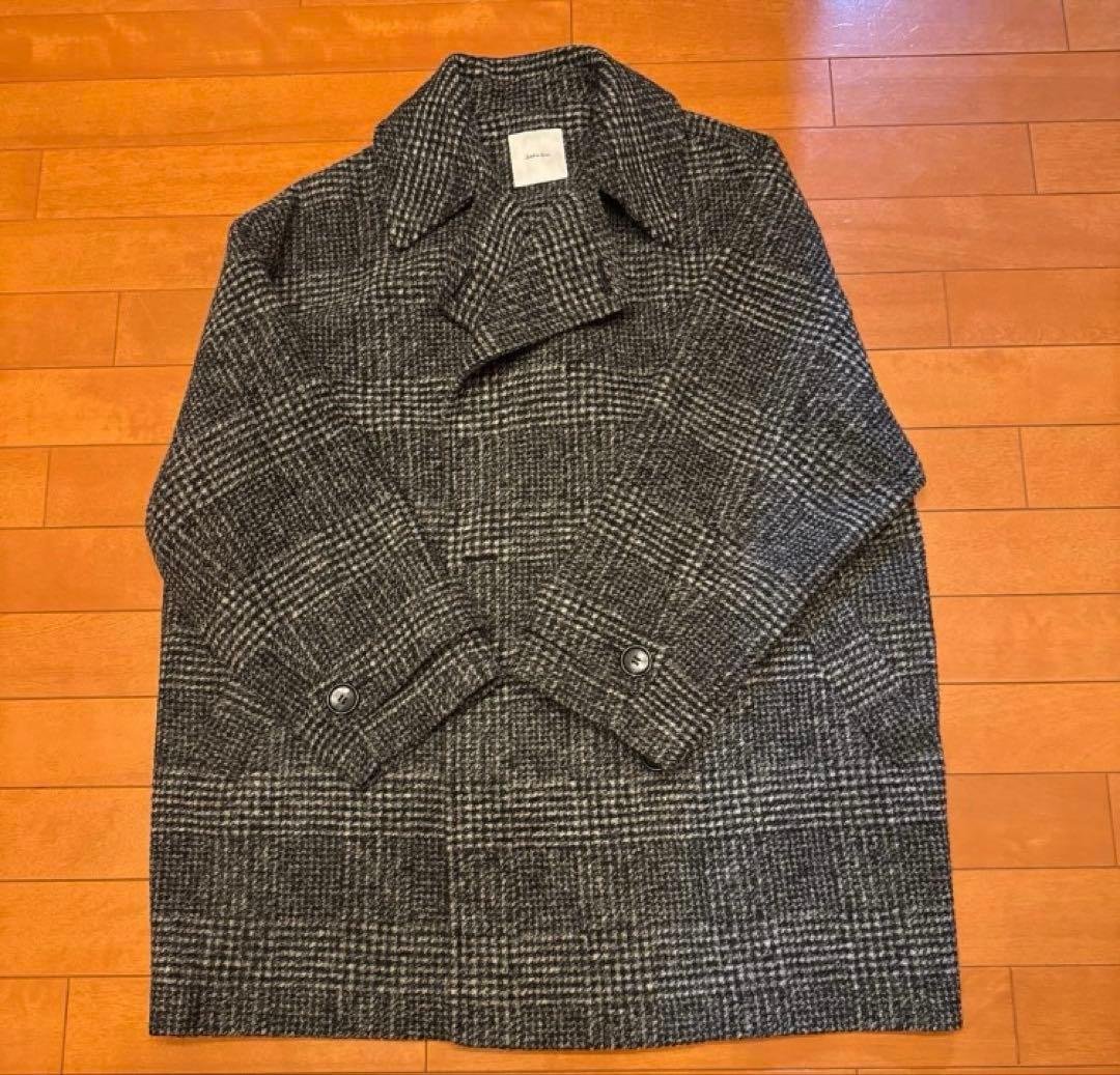 スピック＆スパン Wスライバーチェックハーフコート☆38 - メルカリ