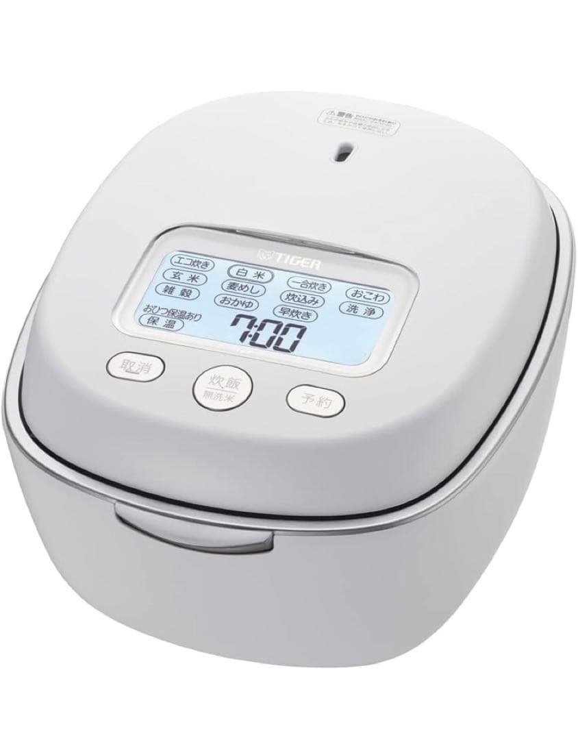 TIGER 炊飯器 ホワイト 本土鍋 5.5合 土鍋ご泡火炊き JPL-S100 土鍋圧力IHジャー炊飯器〈炊きたて〉土鍋ご泡火炊き JPL-S100