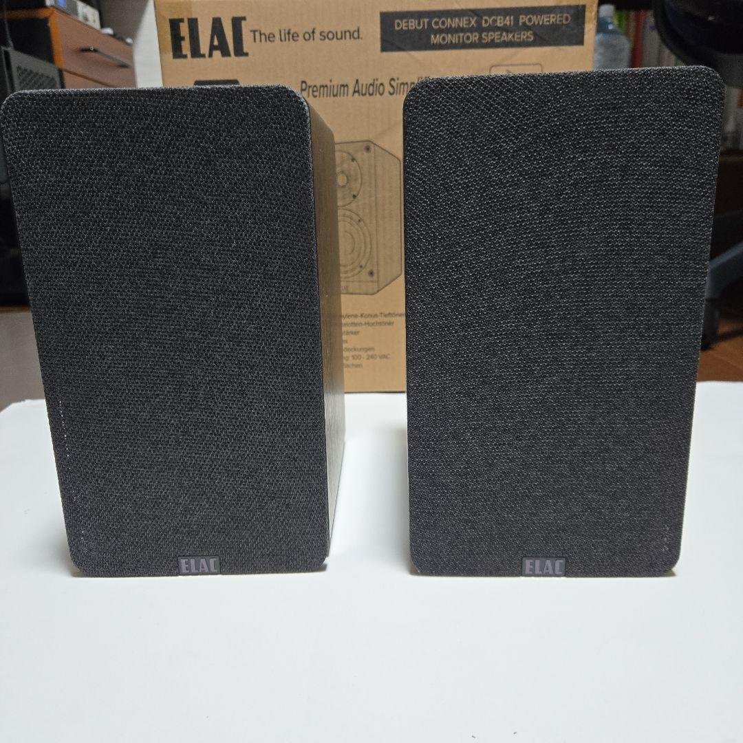 【値下げしました】 ELAC DCB41 ウォールナット色 ELAC - Debut ConneX DCB41/ウォールナット（ペア）DAC内蔵アクティブ