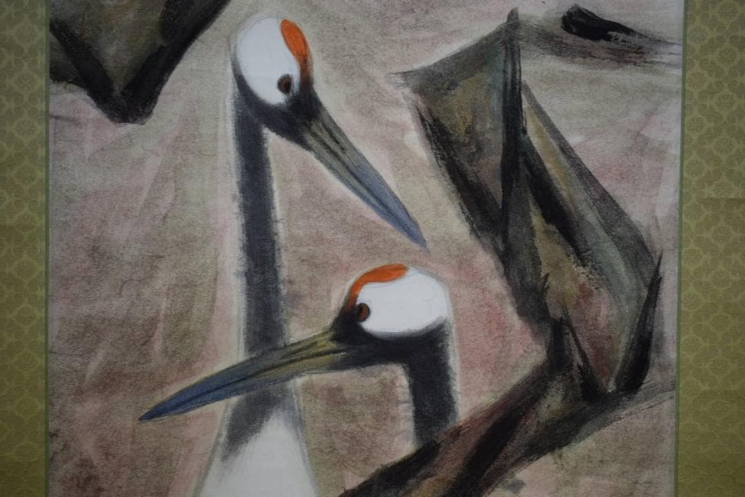 真作/戸島光基/梅に双鶴図/布袋屋掛軸HG-510 諸葛監 松上双鶴図｜古美術・掛け軸の販売・買取・鑑定-松本松栄堂